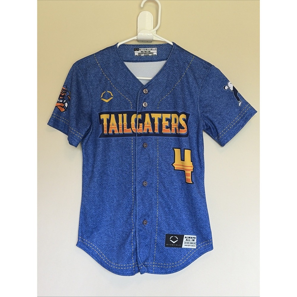 Evoshield Texas Tailgaters Banana Ball 4 Jersey Shirt Unisex Youth Boy Medium YM